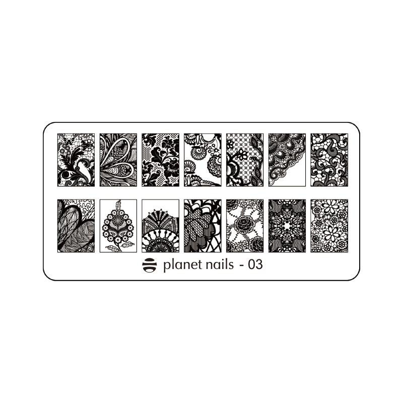 картинка Пластина для стемпинга Stamping Nail Art  Planet Nails №03 от магазина Каприз