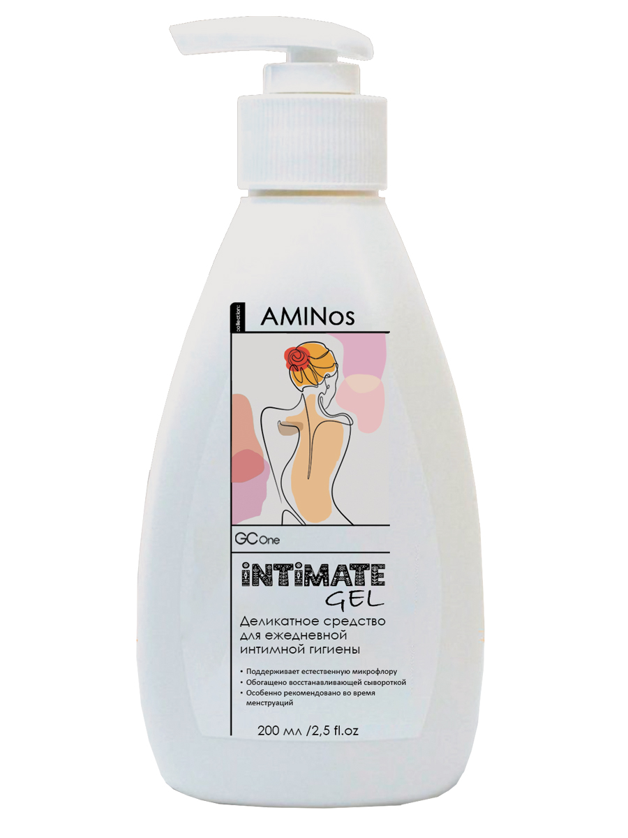 картинка Деликатный гель для интимной гигиены  Intimate Gel 200 мл., GCOne AMINos от магазина Каприз