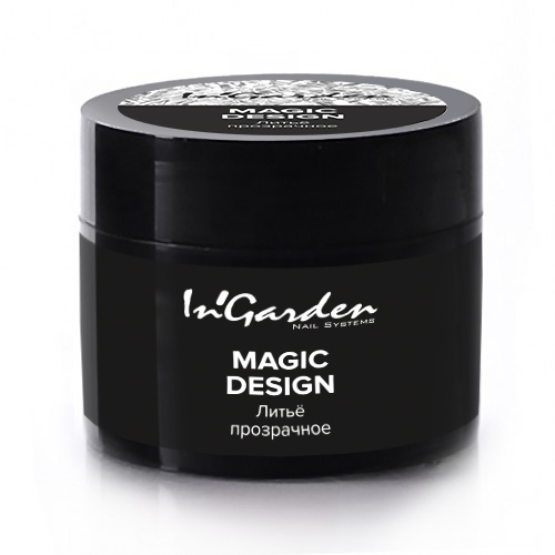 картинка Гель-краска для дизайна ногтей литье прозрачная magic design 02, 4г Ingarden от магазина Каприз