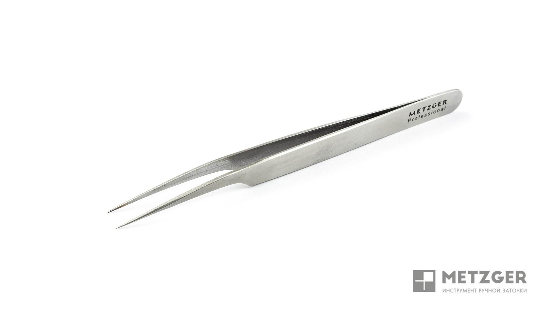 картинка Пинцет острый с углом матовый 12.3 см PT-6521-D-12.3см Metzger от магазина Каприз