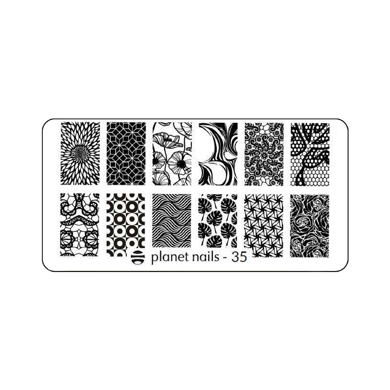 картинка Пластина для стемпинга Stamping Nail Art  Planet Nails №35 от магазина Каприз
