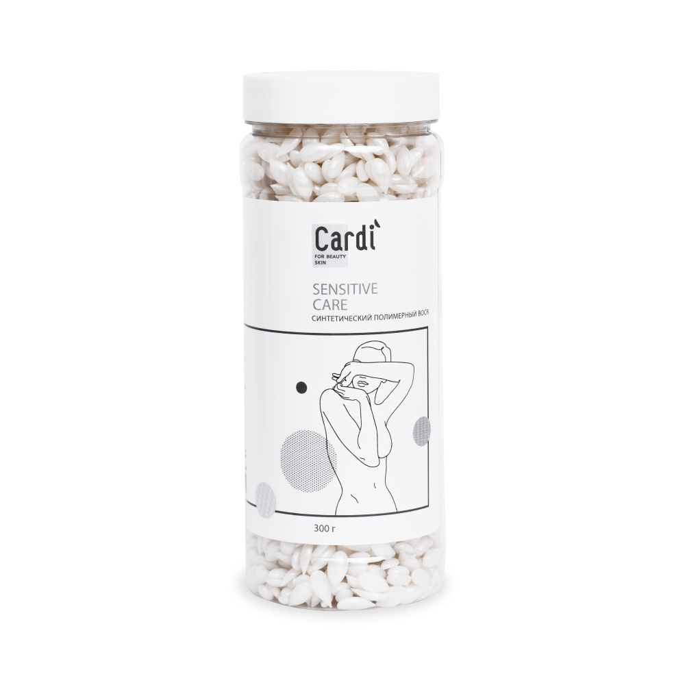 картинка Синтетический полимерный воск Cardi "SENSITIVE CARE" 300г, №7754 от магазина Каприз