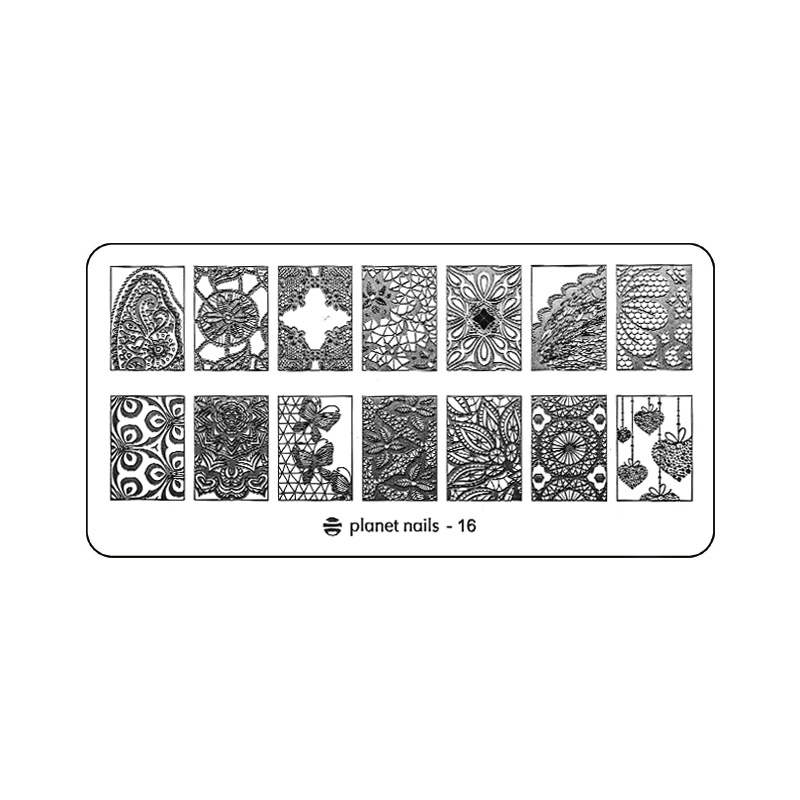 картинка Пластина для стемпинга Stamping Nail Art  Planet Nails №16 от магазина Каприз